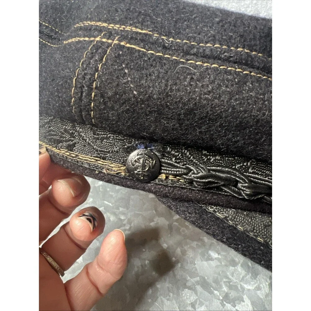 Aegean Greek Fishermans Cap Wool Blend approx. 23 inch - Picture 5 of 11